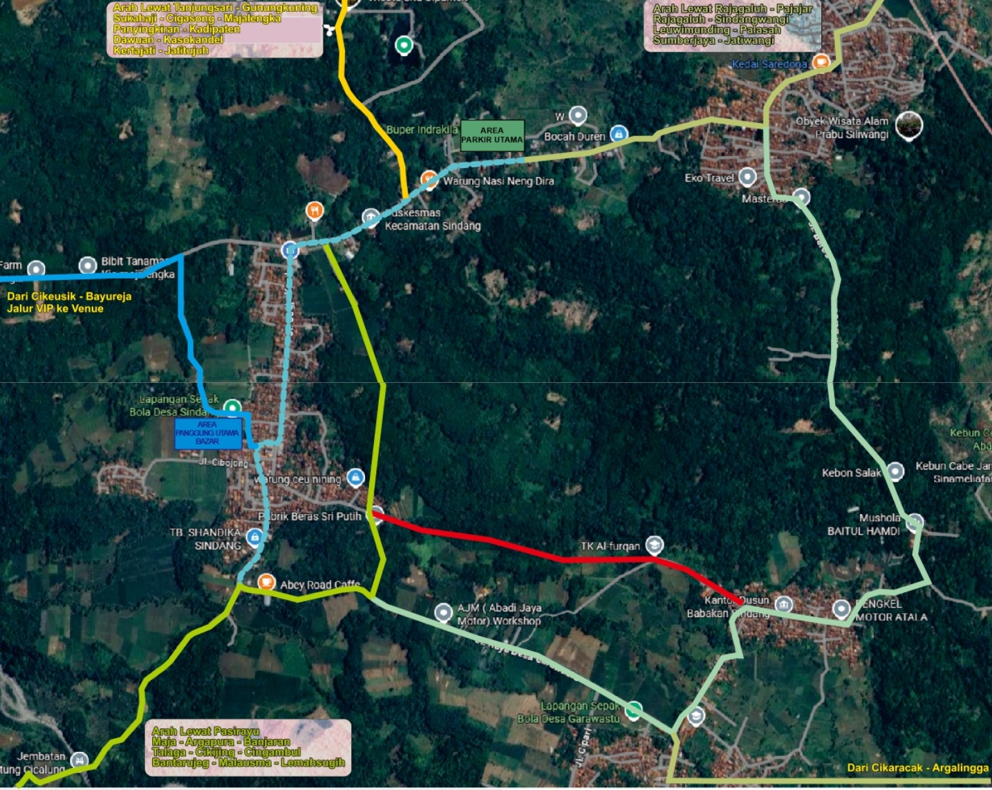 Area dan Ketentuan Pawai Ta'aruf Kafilah MTQ ke-55 Kabupaten Majalengka